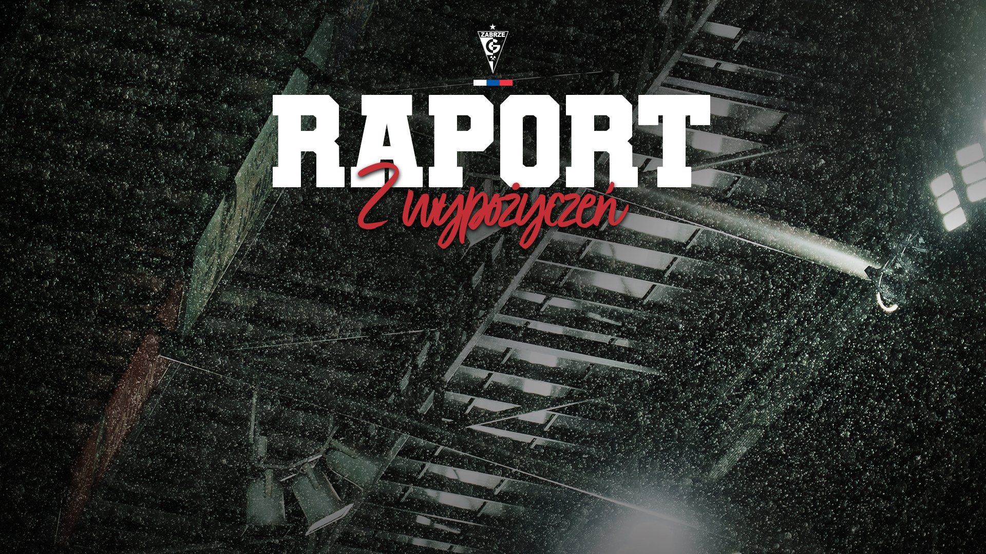 Grafika z napisem "Raport z województw" na tle industrialnego, oświetlonego sufitu. [e02bb88d8310]